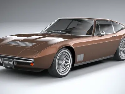 Generic Italian Classic Supercar 1970 3D model