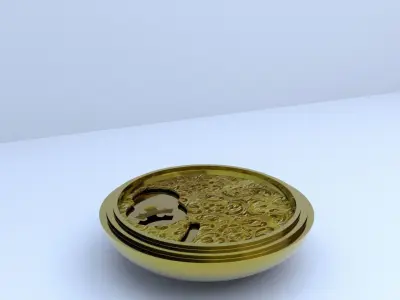 watch pocket watch Low-poly 3D model