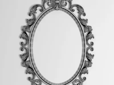 3D Model Mirror Decor element 3D print model