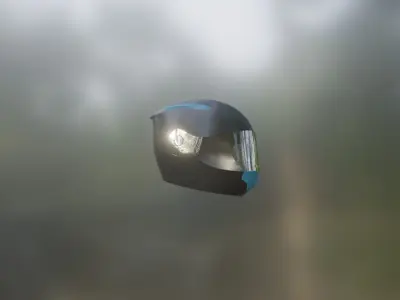 helmet Low-poly 3D model