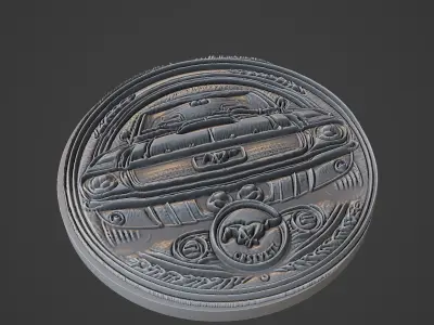 Car Pendant Medallion 3D print model