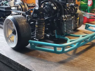 Yokomo Yd2 rear stealth esc mount and bumper Free 3D print model