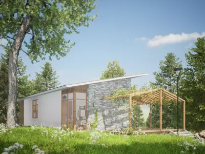 047Modernhouse1f76m2 3D model