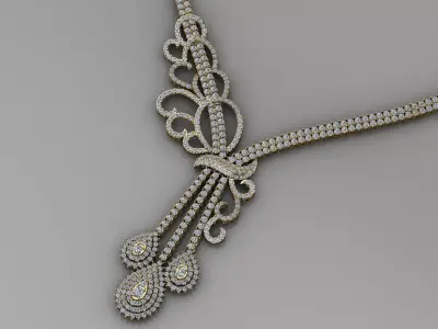 Swarea Necklace Diamond  3D print model