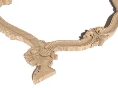 Frame-025 gold ornate frame 3D model
