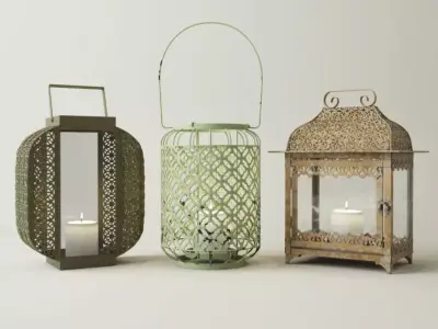 Metal Lanterns 2 3D model