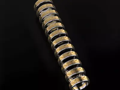 Wedding Band 55 - 66 size 3D print model