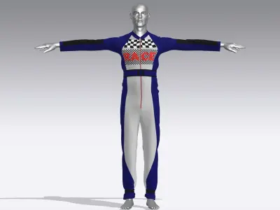 Racing Custom Driver Suits Low-poly 3D model