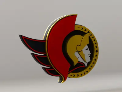 NHL Ottawa Senators Team Logo 3D model