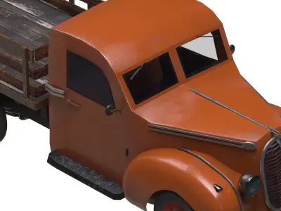Pickerup Truck Low-poly 3D model