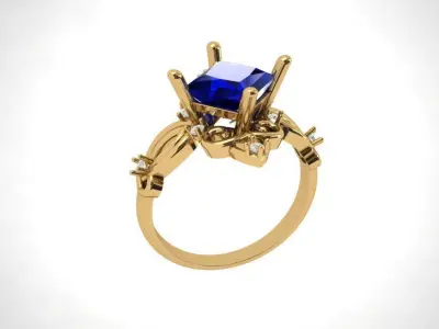 RING DIAMOND Free 3D print model purchase
