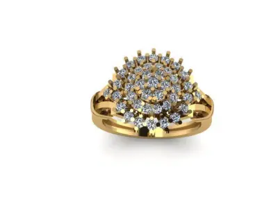 wedding ring 3D print model 28