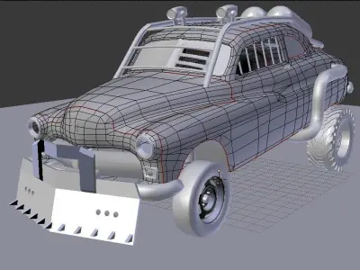 COUPE VEHICLE Low-poly 3D model