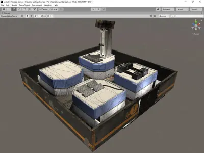 Old Industry-Game Ready Envirronment Free low-poly 3D model
