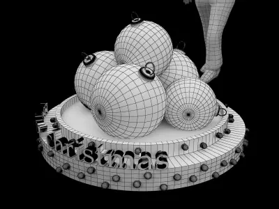  Christmas Gift Event Stand a341 3D model