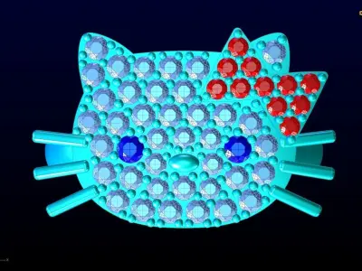 Kitty ring - Cat Rings  3D print model