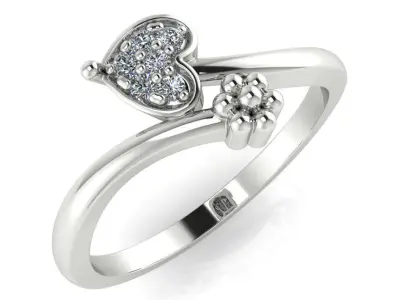 light weight gold diamond rings-C111116SKCH2026037-wt-0-5 3D print model