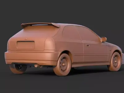 Honda Civic EK9 3D print model