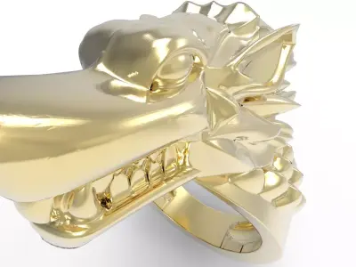 wolf ring 3D print model