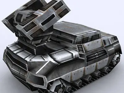 3DRT - Sci-Fi Forces - APC AA 2  Low-poly 3D model