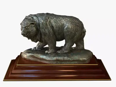 Bear Statuette 3D model