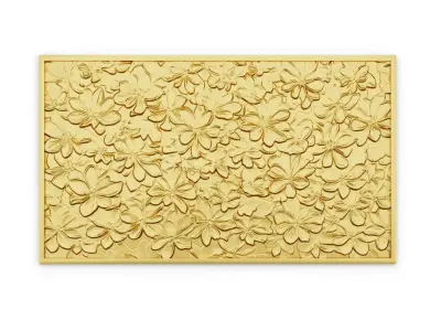 modern panel wall decor set relief stl mural CNC 305  3D model