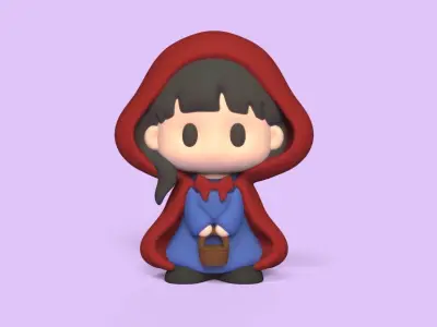 Little Red Riding Hood 3D print model