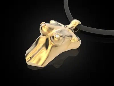 Pendant female torso 3D print model