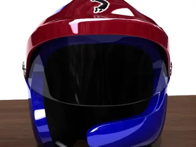 Rally helmet 3D model