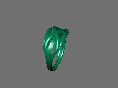 Women Ring Plain Ring Ready STL 3DM Models Womens Rings 3D print model 23