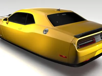 2015 Dodge Challenger 392  Shaker LC  Flying  3D model