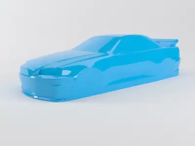 The silhouette of the car NISSAN GT-R R34 3D print model