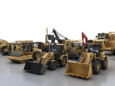 Engineering vehicle 3D model