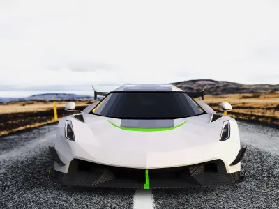 Koenigsegg Jesko - Masterpiece of Speed 3D model