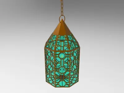 lantern Y moroccan hanging 3D model