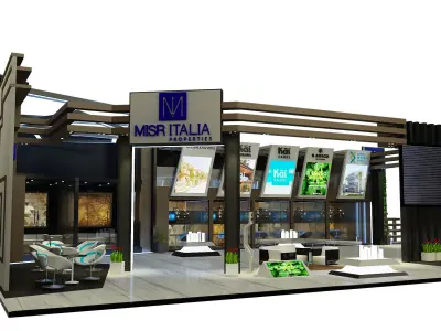  Booth Exhibition Stand a273 3D model