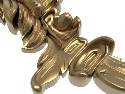  decorative pattern ready for 3D printing 3D model 43