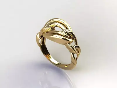 Fancy Womens Rings Plain Rings Ready STL 3DM Models Rings 3D print model 19