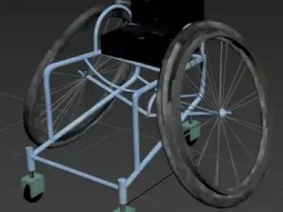 Sports Wheelchair Free 3D model