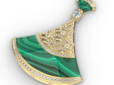 Woman Pendant 3D print model