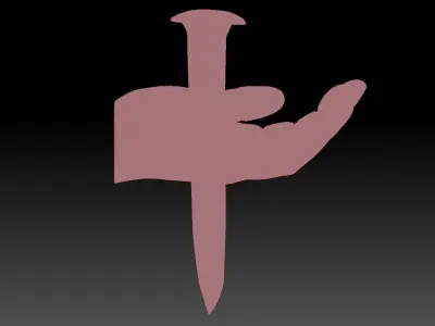 The hand of Jesus 3D print model