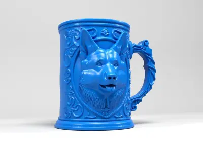 Dog Mug 3D print model