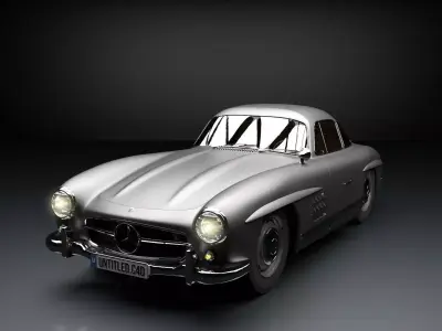 Mercedes Benz 300sl 1955 3D model