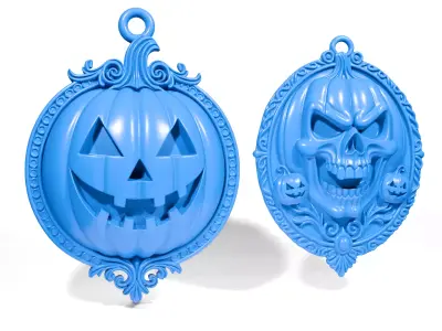 Halloween Pendants 3D print model