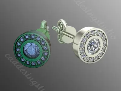 Earrings bi 14 3D print model