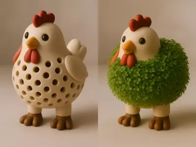 Chicken Sprouter Seed Chia Radish Lentil Germinator toy 3D print model