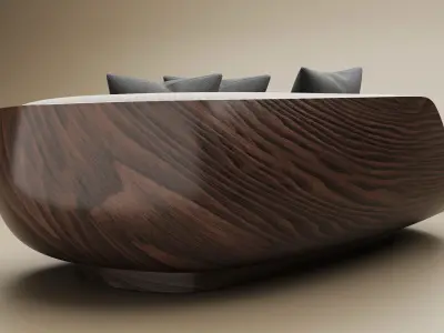 modern sofa 3D model 11
