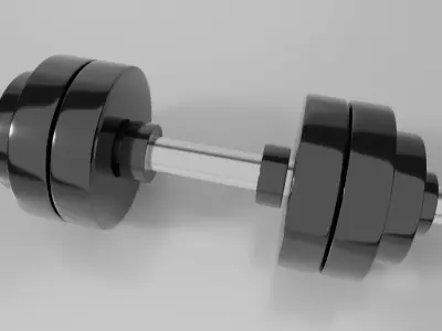 Equipment Gym Dumbbell Weight 3D model 3D model