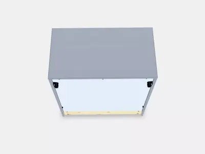 HAVSTA Cabinet with plinth 3 Low-poly 3D model