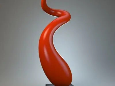 Sculpture Curl P 3D print model
